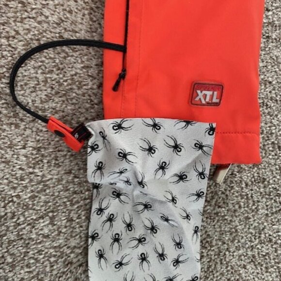 VINTAGE Y2K Spyder Xtl 10000 Ski Snowboard Winter Jacket Coat Coral Orange Sz 8 - Picture 12 of 16
